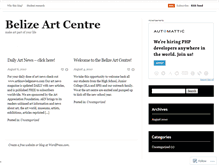 Tablet Screenshot of belizeartcentre.wordpress.com