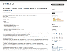 Tablet Screenshot of bpmfisipui.wordpress.com