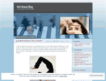Tablet Screenshot of kwbrand.wordpress.com