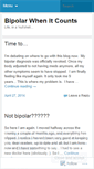 Mobile Screenshot of bipolarwhenitcounts.wordpress.com