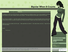 Tablet Screenshot of bipolarwhenitcounts.wordpress.com