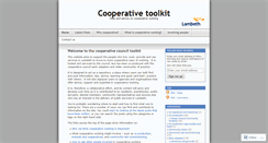 Desktop Screenshot of cooperativecounciltoolkit.wordpress.com