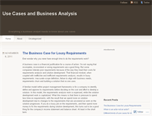 Tablet Screenshot of businessanalystcoach.wordpress.com