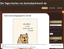 Tablet Screenshot of kartenkaufrausch.wordpress.com