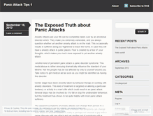 Tablet Screenshot of panicattacktips1.wordpress.com
