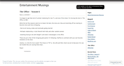 Desktop Screenshot of entertainmentmusings.wordpress.com