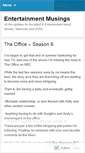 Mobile Screenshot of entertainmentmusings.wordpress.com