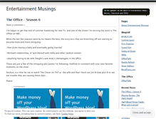 Tablet Screenshot of entertainmentmusings.wordpress.com