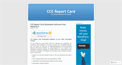 Desktop Screenshot of ccereportcard.wordpress.com