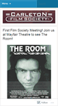 Mobile Screenshot of carletonfilmsociety.wordpress.com