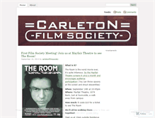 Tablet Screenshot of carletonfilmsociety.wordpress.com