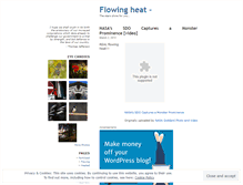 Tablet Screenshot of flowingheat.wordpress.com