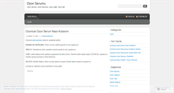 Desktop Screenshot of ozonserumu.wordpress.com
