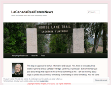 Tablet Screenshot of lacanadarealestatenews.wordpress.com