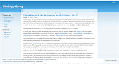 Desktop Screenshot of blindinglyboring.wordpress.com