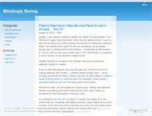 Tablet Screenshot of blindinglyboring.wordpress.com