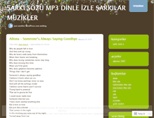 Tablet Screenshot of mp3lerimsarkisozu.wordpress.com