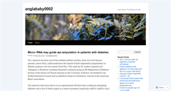 Desktop Screenshot of anglababy0002.wordpress.com