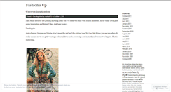 Desktop Screenshot of fashionsup.wordpress.com