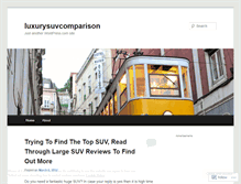 Tablet Screenshot of luxurysuvcomparison.wordpress.com