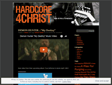 Tablet Screenshot of hardcore4christ.wordpress.com