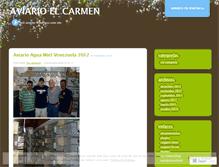 Tablet Screenshot of miaviarioelcarmen.wordpress.com