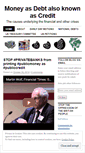 Mobile Screenshot of moneyasdebt.wordpress.com