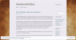 Desktop Screenshot of healzwithfibro.wordpress.com