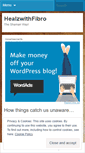 Mobile Screenshot of healzwithfibro.wordpress.com