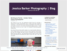 Tablet Screenshot of jessicabarkerphotography.wordpress.com