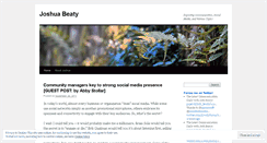 Desktop Screenshot of joshuabeaty.wordpress.com