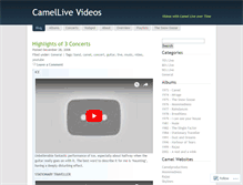 Tablet Screenshot of camellive.wordpress.com