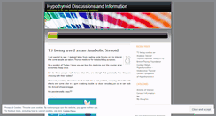 Desktop Screenshot of hypothyroidcentral.wordpress.com