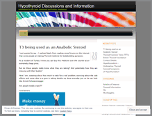 Tablet Screenshot of hypothyroidcentral.wordpress.com