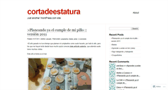 Desktop Screenshot of cortadeestatura.wordpress.com