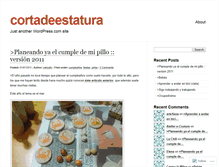 Tablet Screenshot of cortadeestatura.wordpress.com