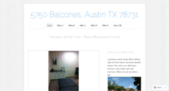 Desktop Screenshot of 5750balcones.wordpress.com