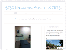 Tablet Screenshot of 5750balcones.wordpress.com