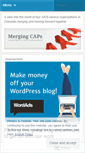 Mobile Screenshot of mergingcaps.wordpress.com