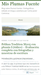 Mobile Screenshot of misplumasfuente.wordpress.com