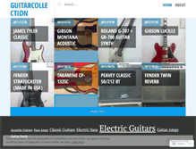 Tablet Screenshot of guitarcollection.wordpress.com