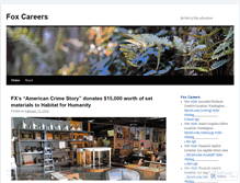 Tablet Screenshot of foxcareers.wordpress.com