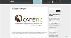 Desktop Screenshot of cafetic.wordpress.com