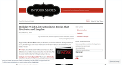 Desktop Screenshot of inyourshoesblog.wordpress.com