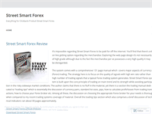 Tablet Screenshot of blogstreetsmartforex.wordpress.com