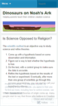Mobile Screenshot of noahsdinosaurs.wordpress.com