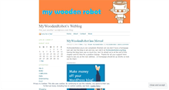 Desktop Screenshot of mywoodenrobot.wordpress.com