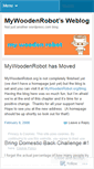 Mobile Screenshot of mywoodenrobot.wordpress.com