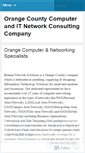 Mobile Screenshot of orangecountycomputernetworking.wordpress.com