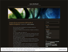 Tablet Screenshot of maxslowhand.wordpress.com